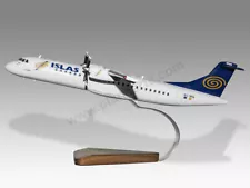 ATR 72-500 Islas Airways Solid Kiln Dry Mahogany Wood Handcrafted Display Model