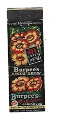 Burpee's Seeds Matchcover Wildfire Marigold