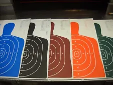 150 Bulk Pack Silhouette hand gun, paper targets 11x17