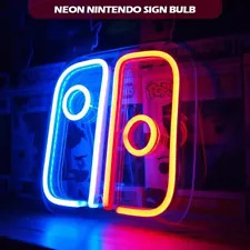 Nintendo Neon Sign Logo USB LED Gaming Room Decoration Wall Lamp Light Switch US