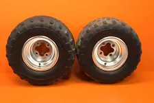 99-08 HONDA TRX400EX TRX 250EX 400EX OEM 9" REAR BACK WHEELS RIMS TIRES WHEEL (For: 2018 Honda TRX250X)