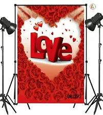 5x7 ft Wedding Outdoor Photography Background Vinyl Backdrop Valentine's Day