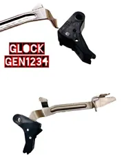 For 1 NSA Flat Face Trigger For Glock Gen 3 4 Drop In Dagger Defense.