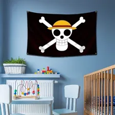 One Piece Luffy's Straw Hat Pirate Flag Used For Bedroom Living Room Decoration