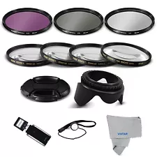 40.5MM HD 3 Filter + Close Up Macro + BONUS KIT SONY ALPHA A5100 A6000 FAST SHIP