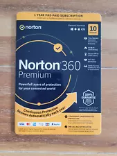 Norton 360 Premium: 10 Devices - 1 year, 75GB Cloud Storage, Secure VPN, more!