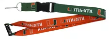 Miami Hurricanes Dual Color 24" Lanyard