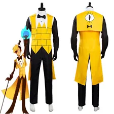 Gravity Falls Bill Cipher Cosplay Costume Halloween Full Set