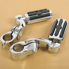 Fit Harley Davidson Touring Road King Street Glide 1.25" Highway Foot Pegs Pedal (For: 2007 Triumph America)