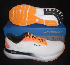 BROOKS GHOST 16 RUNNING SHOES MEN'S SZ 8 NIB 110418 1D 170 WHITE ILLUSION CORAL