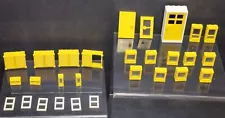 Vintage Lego Yellow Windows And Doors Collection Various Sizes