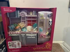 Our Generation Pink Gourmet Kitchen Set with Accessories for 18" Dolls