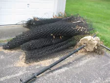 Used 200 Feet Black Coated Chain Link Fence - Church Playground