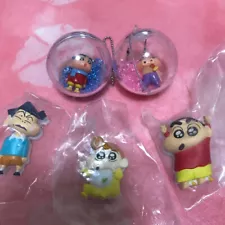 Japanese antique Crayon Shin-chan clip and key chain 5 item not for sale premium