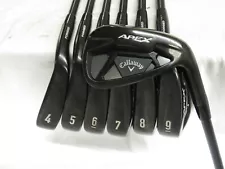 New ListingUsed Callaway Apex Black Iron Set 4-PW Elevate MPH Stiff Flex Steel Shafts