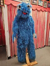 Mascot Character Costume Blue Monster Adult Furry Fun DressUp Birthday Halloween