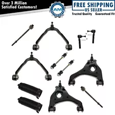 12 Piece Steering & Suspension Kit Control Arms Sway Bar Links Tie Rods & Boots