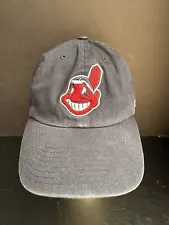 47 Brand Cleveland Indians Baseball Adjustable OSFA Hat Cap Blue Chief Wahoo