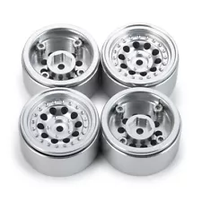 4PCS/Set 1.0inch CNC Metal Beadlock Wheel Rims for 1/24 RC Crawler Axial SCX24