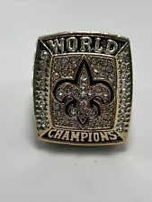 Replica New Orleans Saints Drew Brees NFL Championship Ring Super Bowl Football