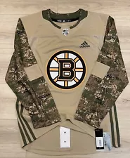 NEW Authentic Adidas Boston Bruins Military Appreciation Camo NHL Jersey size 42