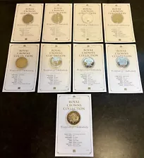 Collection Of 9 Mixed Crowns With Certificates The Royal Crowns Collection no 4