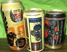 HARLEY-DAVIDSON JESSE JAMES CHOPPERS ELECTRA GLIDE 3 MOTORCYCLE BEER CANS MILLER