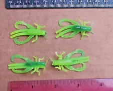 25 GREEN CHARTREUSE MIX 2" LifeLike CRICKETS Crappie Fishing Baits Bream Lures