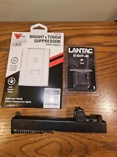 Glock 17 Gen 4 Slide With Trijicon Night Sights And Lantac Safety Plunger *Read*