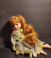 Fairy Porcelain Doll Red Hair Green eyes *READ*