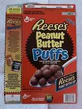 Reese’s Peanut Butter Puffs Cereal Box 1994