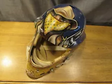 Rare Early Todd Miska Custom Painted Hockey Goalie Mask Vintage Promasque NHL