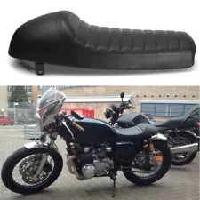 Motorcycle Cafe Racer Seat Flat Brat& Hump Saddle For Yamaha Honda CB Suzuki GS