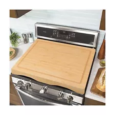 Stove Cover Board for Gas Stovetop - Raised Cutting Board with Legs and Juice...