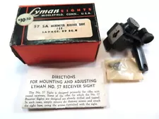 Vintage Lyman 57SA receiver sight for SAVAGE 99 99EG 99R NEW in box with screws