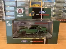 2021 M2 Machines 1987 Green Ford Mustang GT Twin Turbo Cobra Jet 1:64 Foxbody