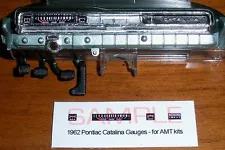 1962 PONTIAC CATALINA 421 SD GAUGE FACES for 1/25 scale AMT kits - PLEASE READ