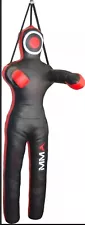 Brazilian Jiu Jitsu Grappling Dummy MMA Wrestling Art Leather Black/Red 180cm