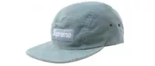 GRAIL: Supreme Corduroy Camp Cap “Light Blue” FW16