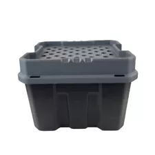 8 Gallon Black Storage Tote