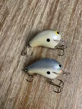 zoom bait company wec e-1 Crankbait Lot Of 2 2012 Gray Bone Sexy Shad Glitter