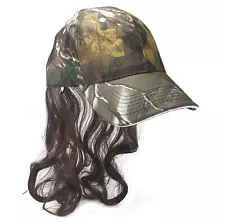 Billy Ray Mullet Camo Hat Mullet Wig redneck mens hillbilly halloween costume