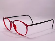 Silhouette Black and Red Frames Feather Light Eyeglasses Made in Austria