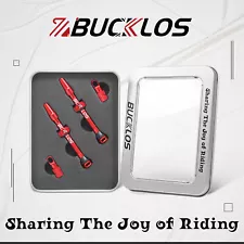 BUCKLOS Tubeless Valve Stem Presta 40/44/55/60/65/80/100mm Removable Bike Valve