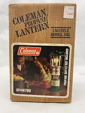 VINTAGE COLEMAN PROPANE 2 MANTLE LATERN MODEL 5114, 5114B700, NEW IN BOX