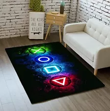 Gaming Area Rugs for Boys Cool Game Style Bedroom, Gamer Rug Boys Room Decor, Vi