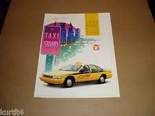 1993 Chevrolet Caprice Taxi package sales brochure dealer literature