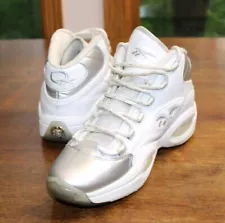 Reebok Question Mid 25 Anniversary Shoes GX8563 White Silver Men Size 11 Iverson