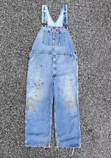 Vintage Baggy Denim Light Wash Overalls 42x30