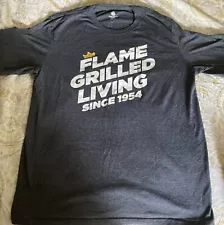 Burger King Employee Flame Grilled Living 1954 T Shirt Lot (2) Size XL